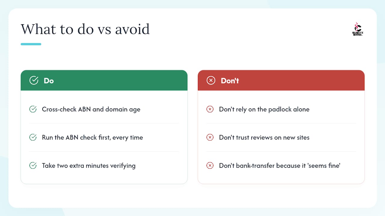 Why the usual advice on avoiding scams misses the point — overview diagram