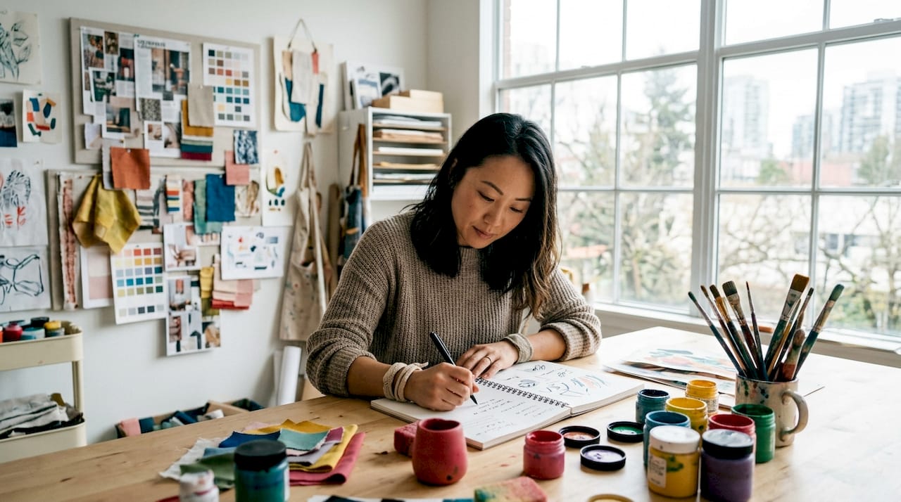 Des participants en train de prendre des notes lors d’un atelier privé
