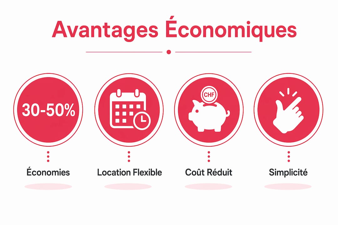 Visuel : les principales économies réalisées grâce à un parking privé