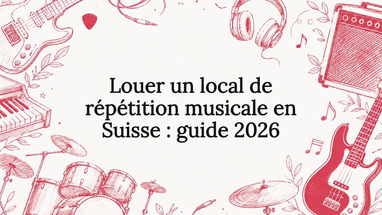 Louer un local de répétition musicale en Suisse : guide 2026