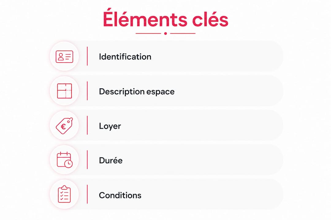 Aperçu visuel des points essentiels à connaître avant de signer un bail