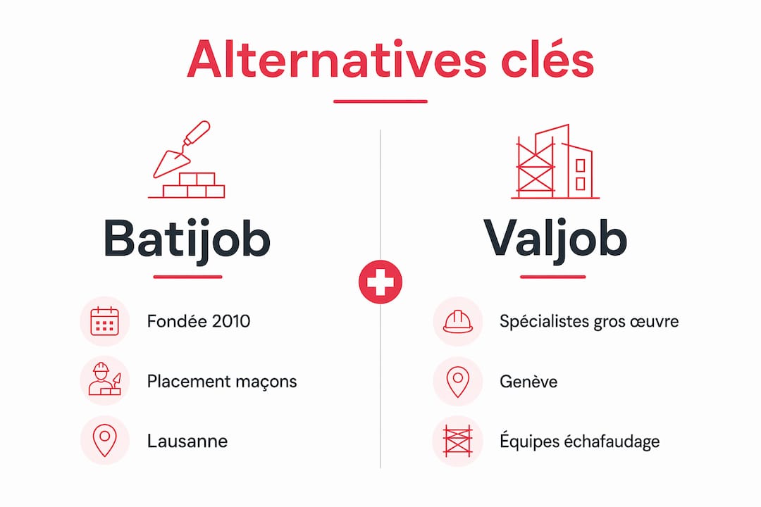 Comparatif en infographie : Batijob ou Valjob, quelle agence d’intérim choisir ?