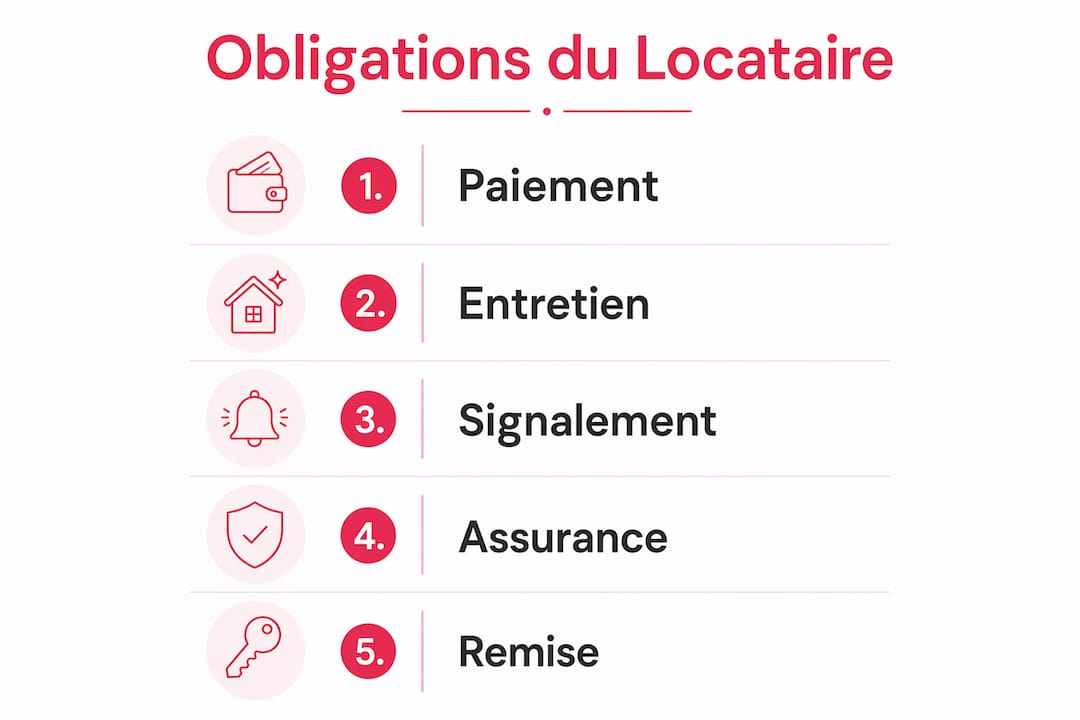 Visualisation des devoirs essentiels du locataire