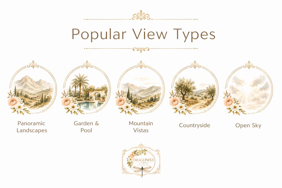 Infographic ranking popular luxury wedding venue views