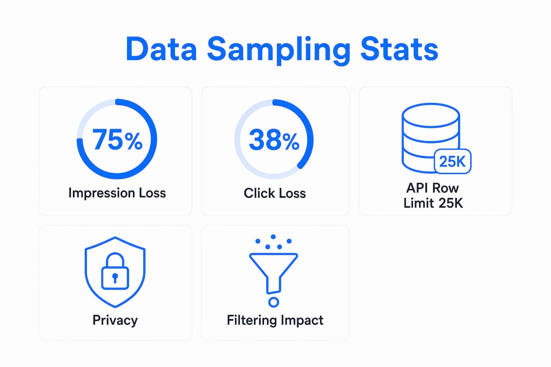 Infographic showing key statistics about data sampling