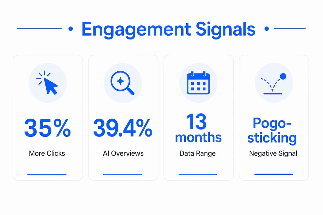 Infographic showing key engagement metric statistics