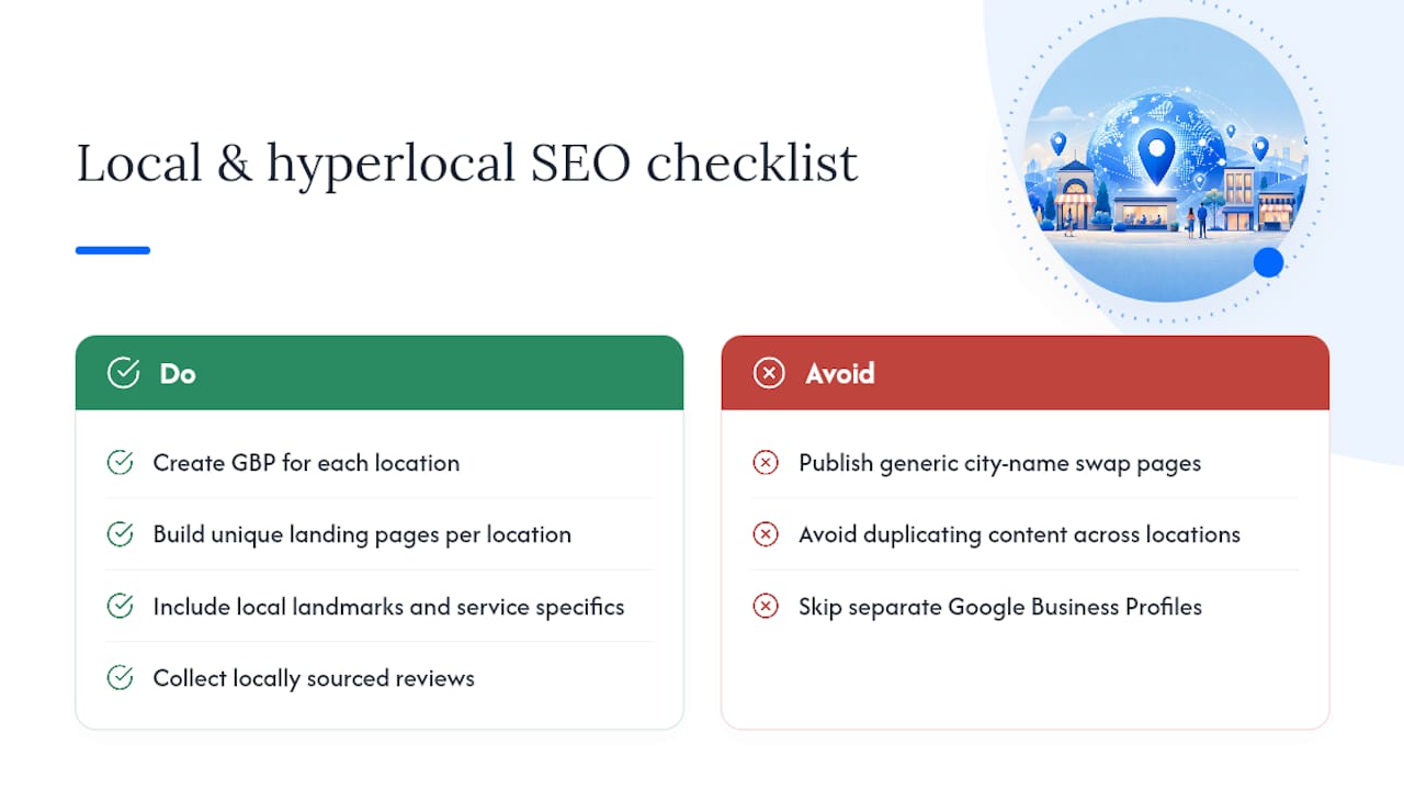 How do localization and hyperlocal signals improve your search visibility? — overview diagram
