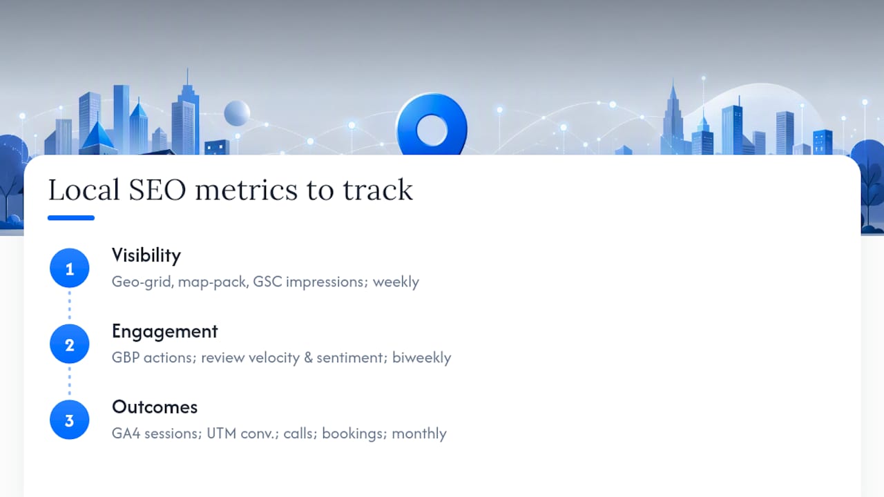 What Local SEO Metrics Should You Track First? — overview diagram