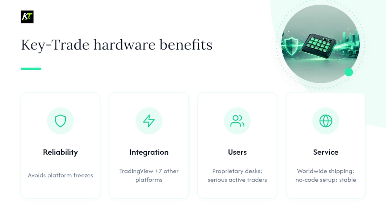 Why Key-Trade Builds Hardware Keypads for Traders — overview diagram
