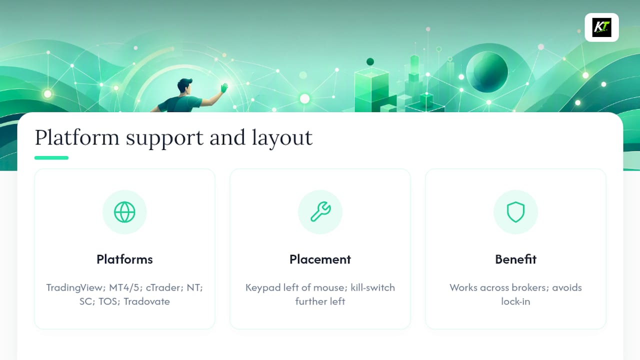 How Key-Trade's Device Fits Real Trading Platforms — overview diagram