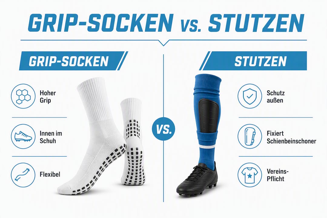 Übersicht: Grip-Socken vs. klassische Stutzen – die wichtigsten Unterschiede auf einen Blick