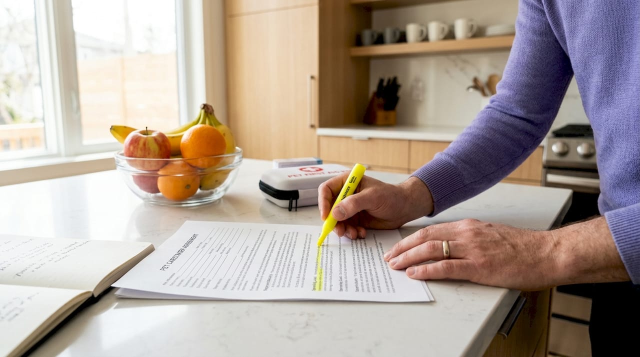 Signing pet caretaker agreement with spending limit