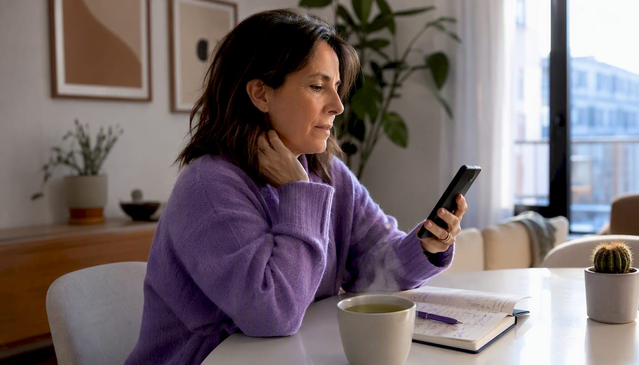 Solo pet owner using emergency check-in app