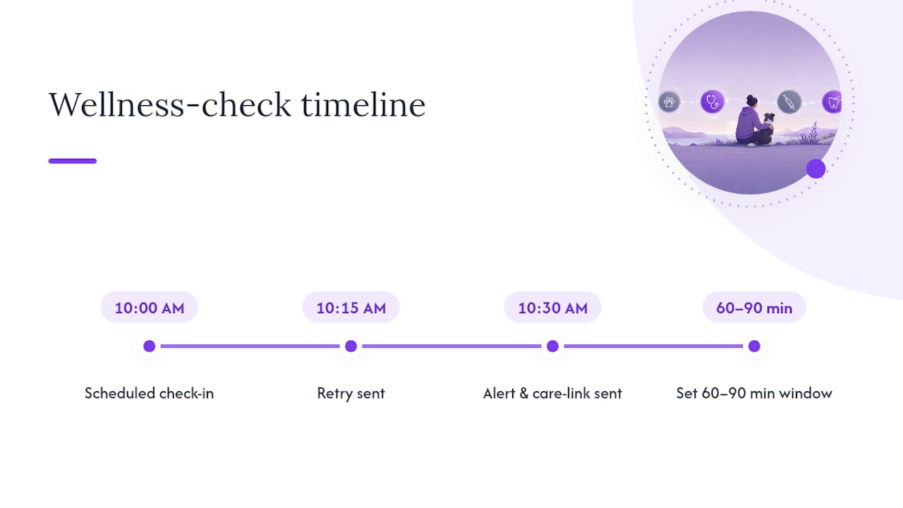 How Does an Automated Pet Wellness Check Work? — overview diagram