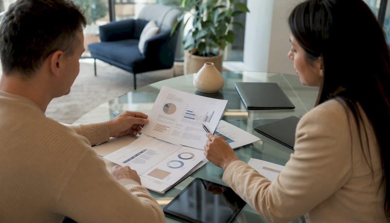 Hands reviewing citations and backlinks lists
