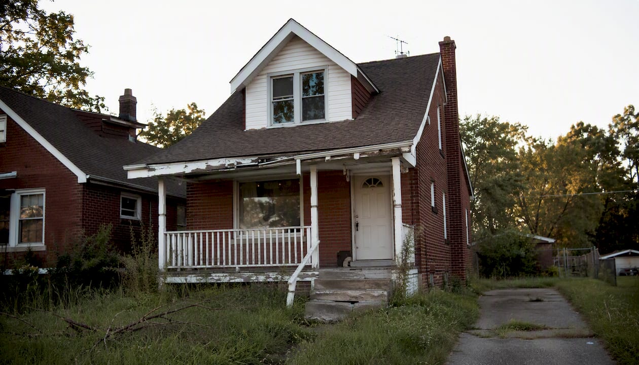Detroit home exterior needing repairs