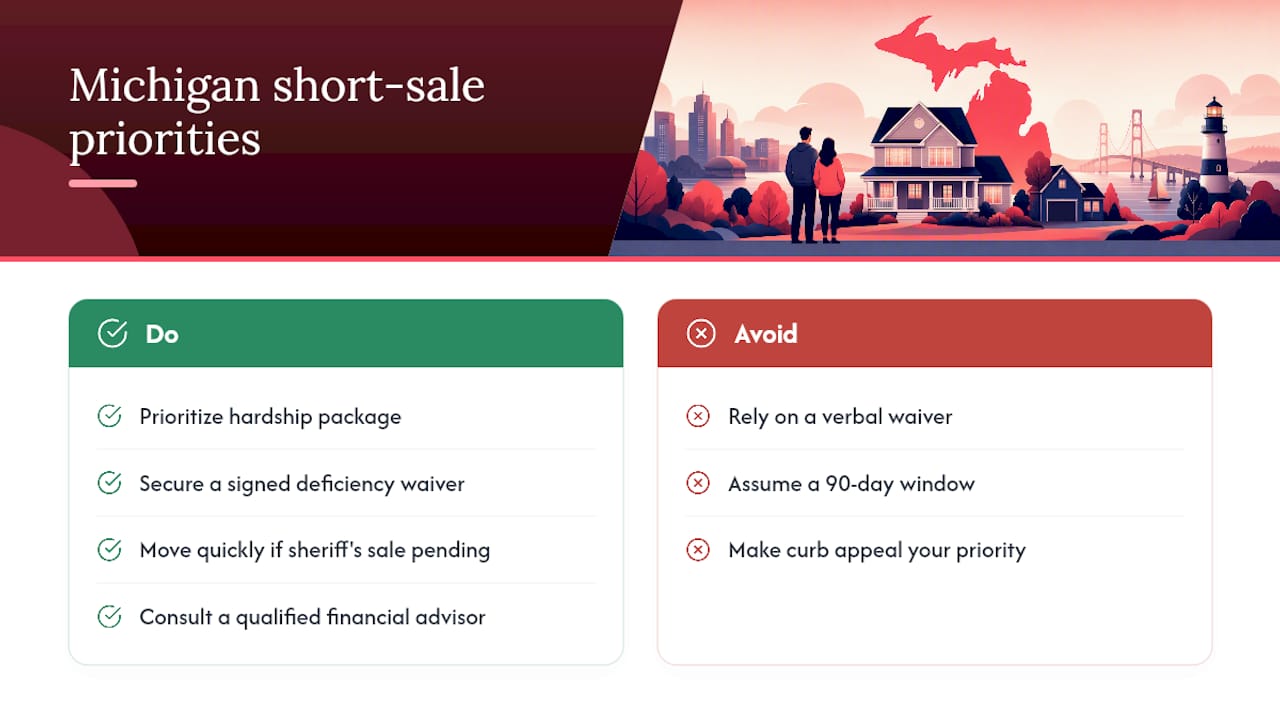 Why the Standard Short-Sale Advice Falls Short for Michigan Sellers — overview diagram