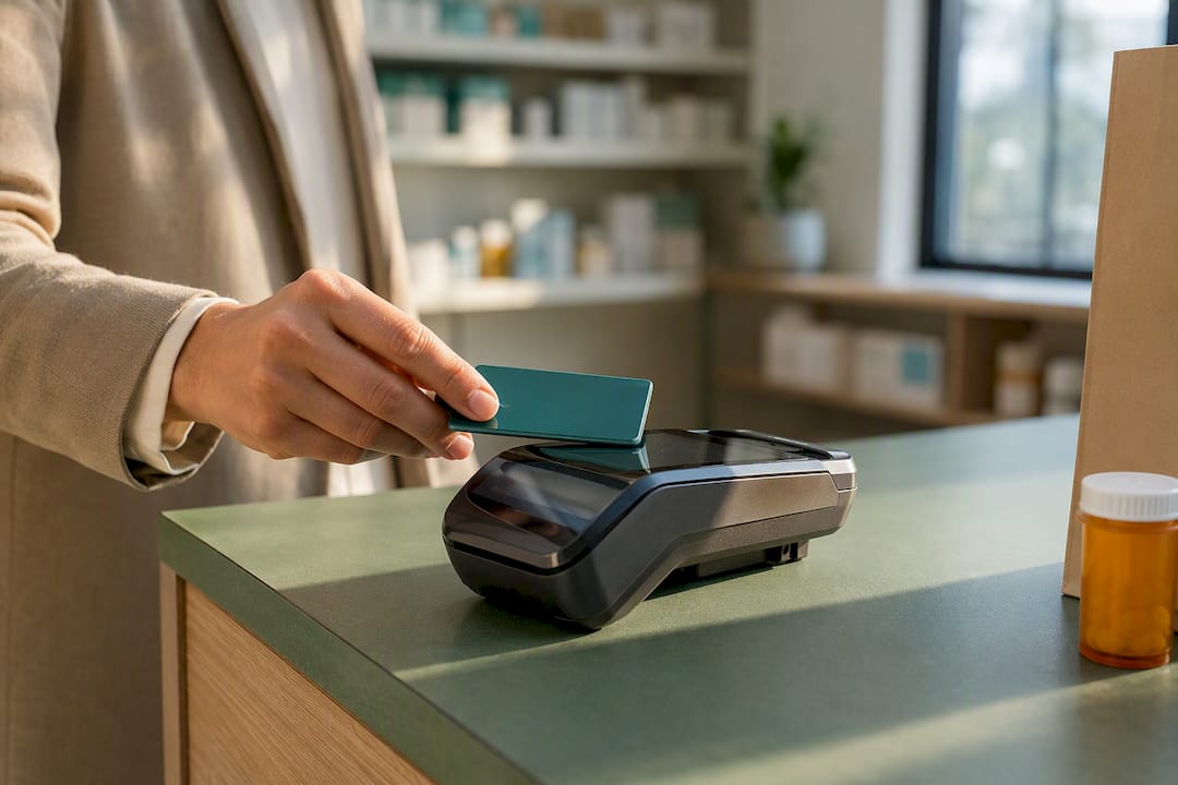 HSA card payment at pharmacy counter