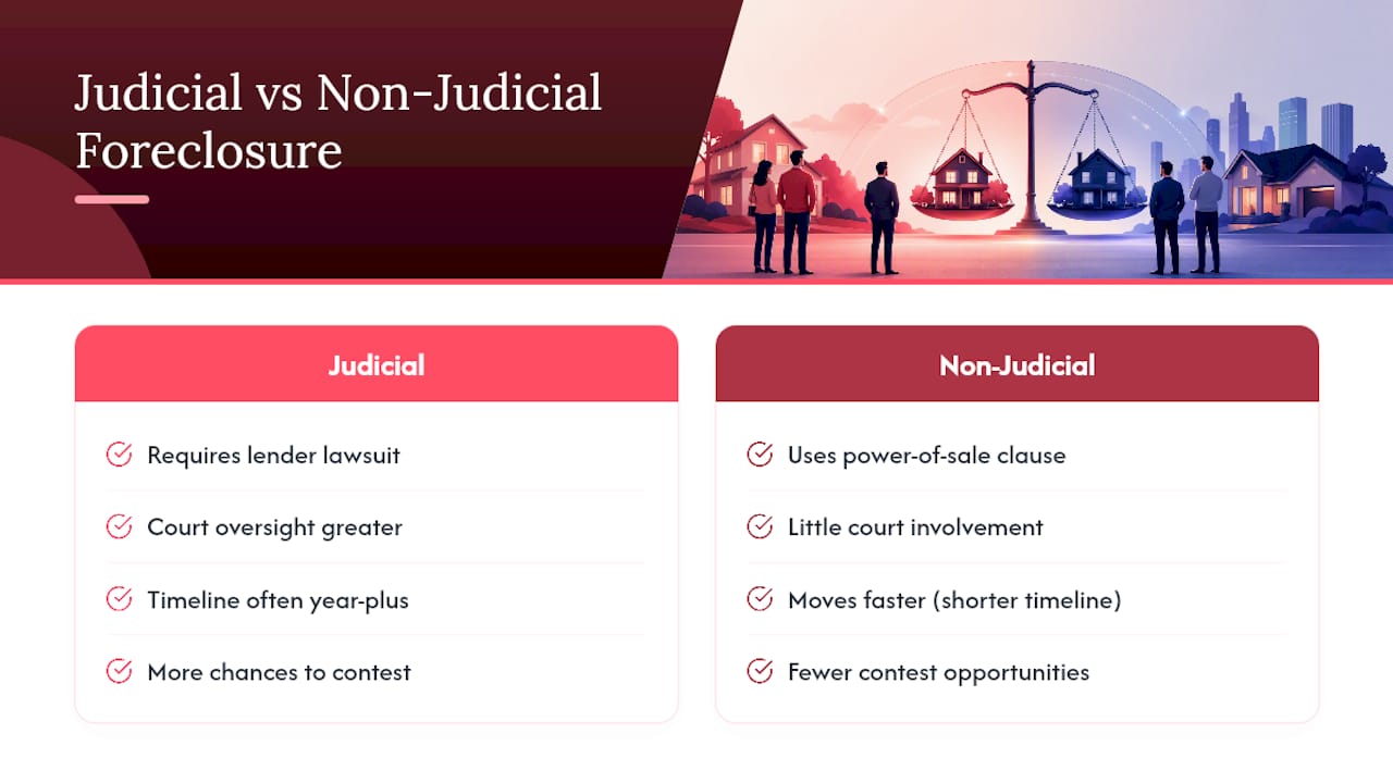 Judicial and nonjudicial foreclosure timeline comparison