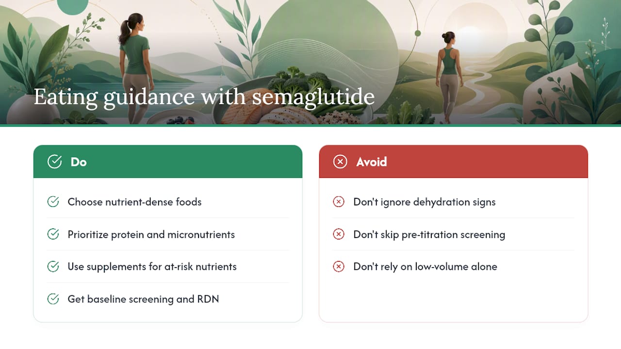 Why Semaglutide Changes What You Should Eat — overview diagram