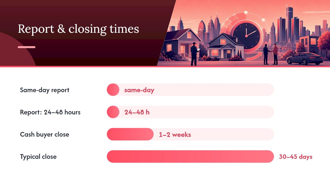 What Inspectors Check, What Costs to Expect, and How Fast Reports Come Back — overview diagram