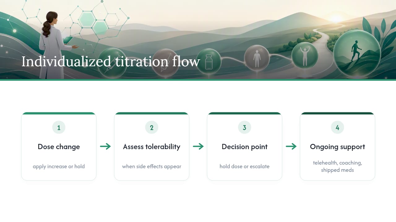 Personalized titration decision pathway