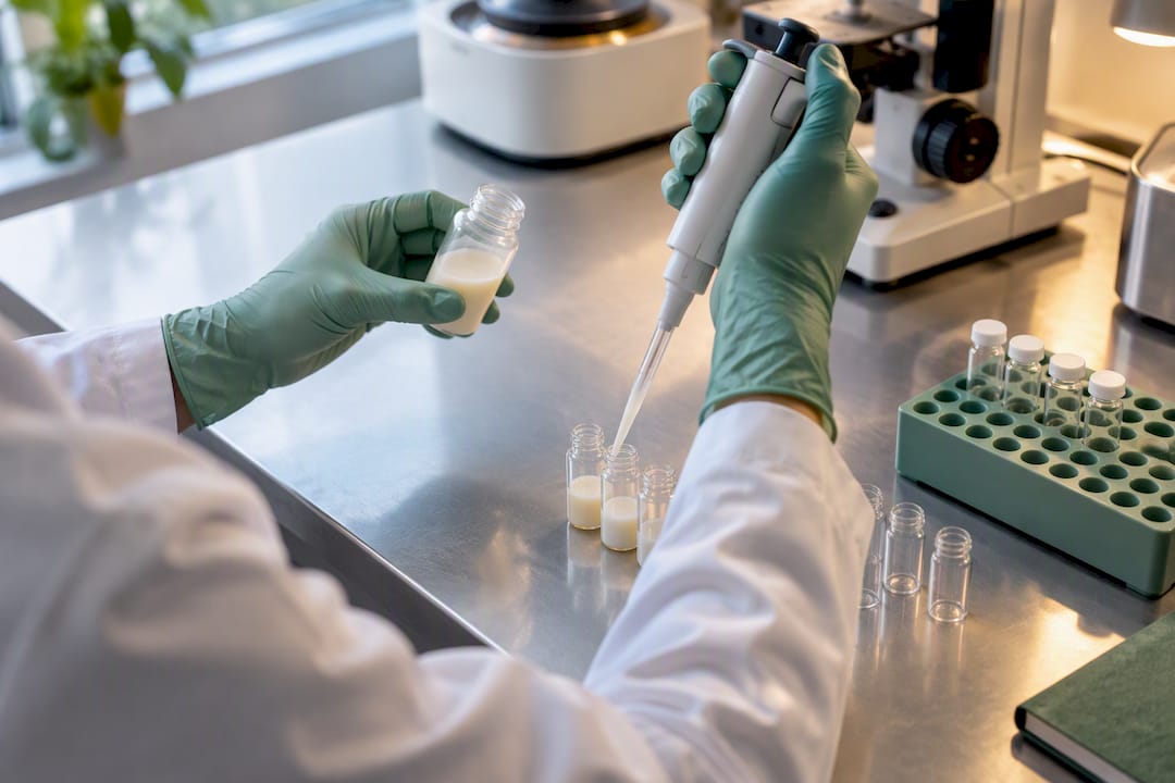 Milk sample analysis for semaglutide research