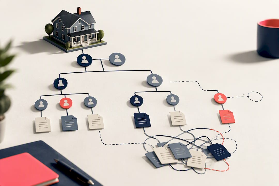 Generational heirs connected to tangled house title