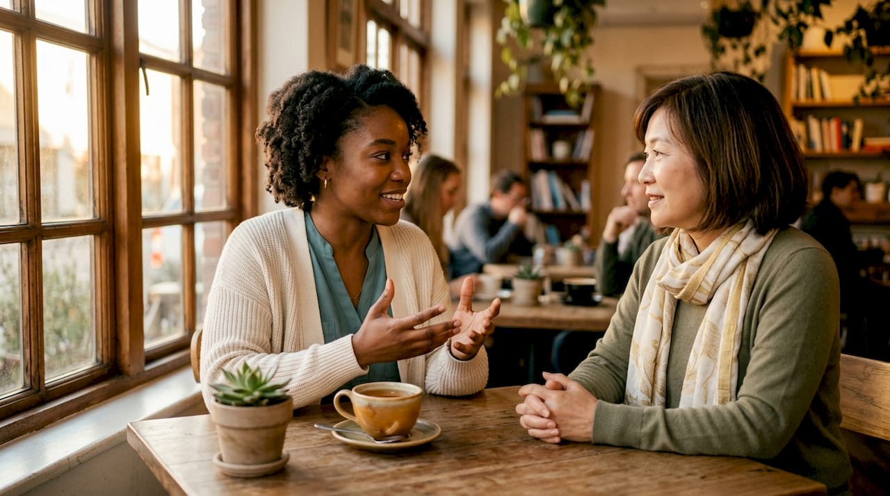 Counsellor guiding client in short counseling session