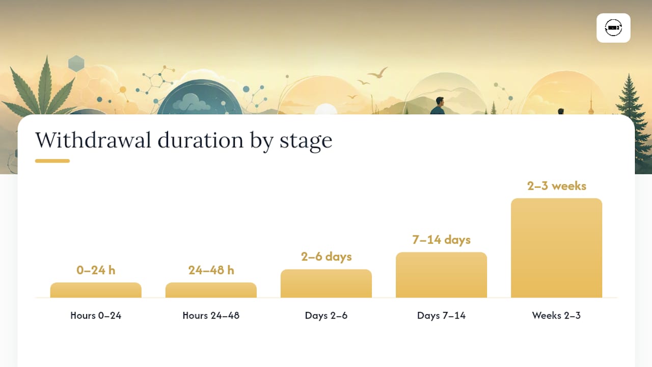 How Long Does Marijuana Withdrawal Last? — overview diagram