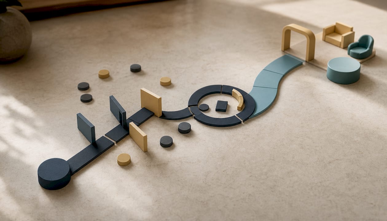 Illustration of self-doubt and recovery process