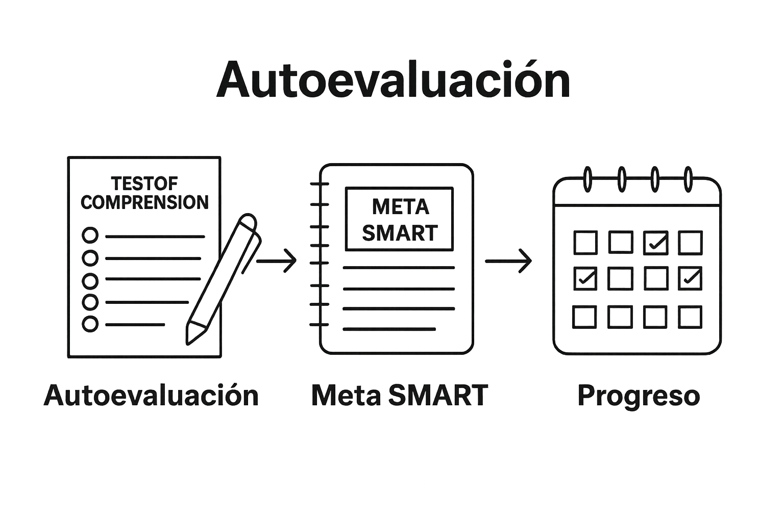 Pasos clave para mejorar la comprensión lectora: autoevaluación, fijar metas SMART y registrar el progreso