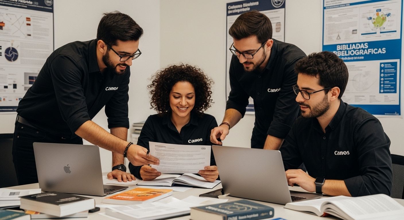 pesquisadores referências colaboração escritório