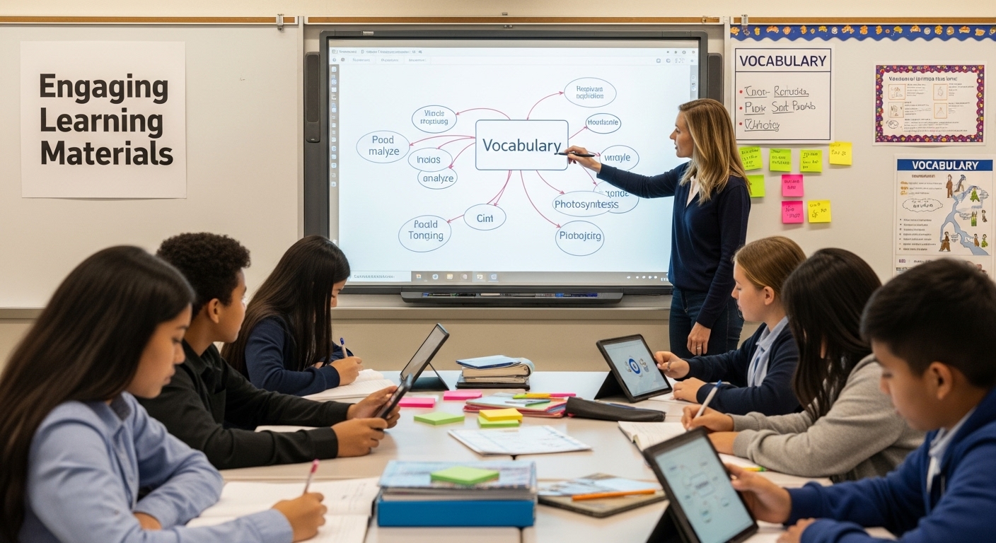 academic vocabulary mind map