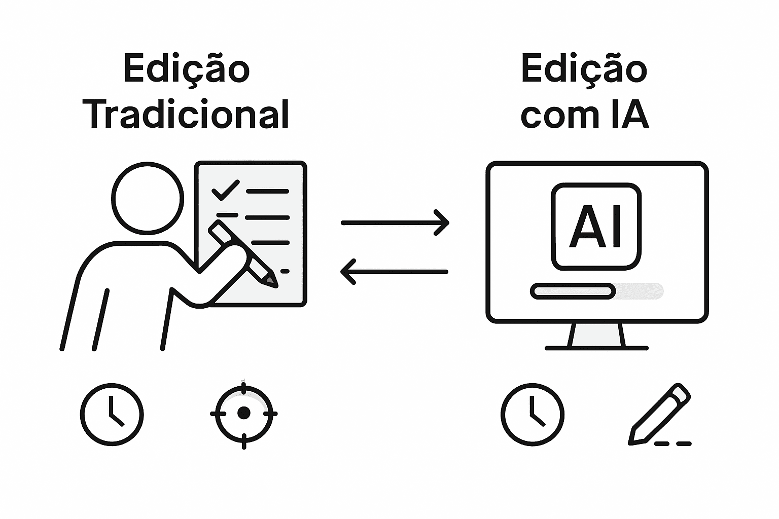 Análise comparativa entre revisão de textos feita manualmente e com recurso à inteligência artificial