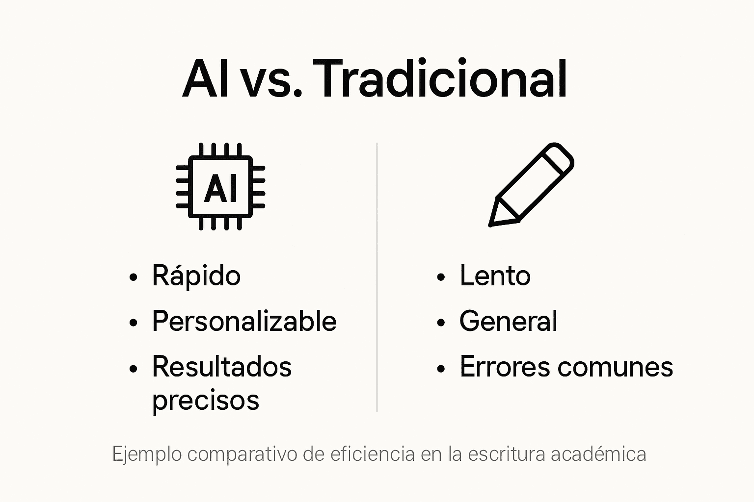 Infografía: Inteligencia Artificial vs. métodos tradicionales