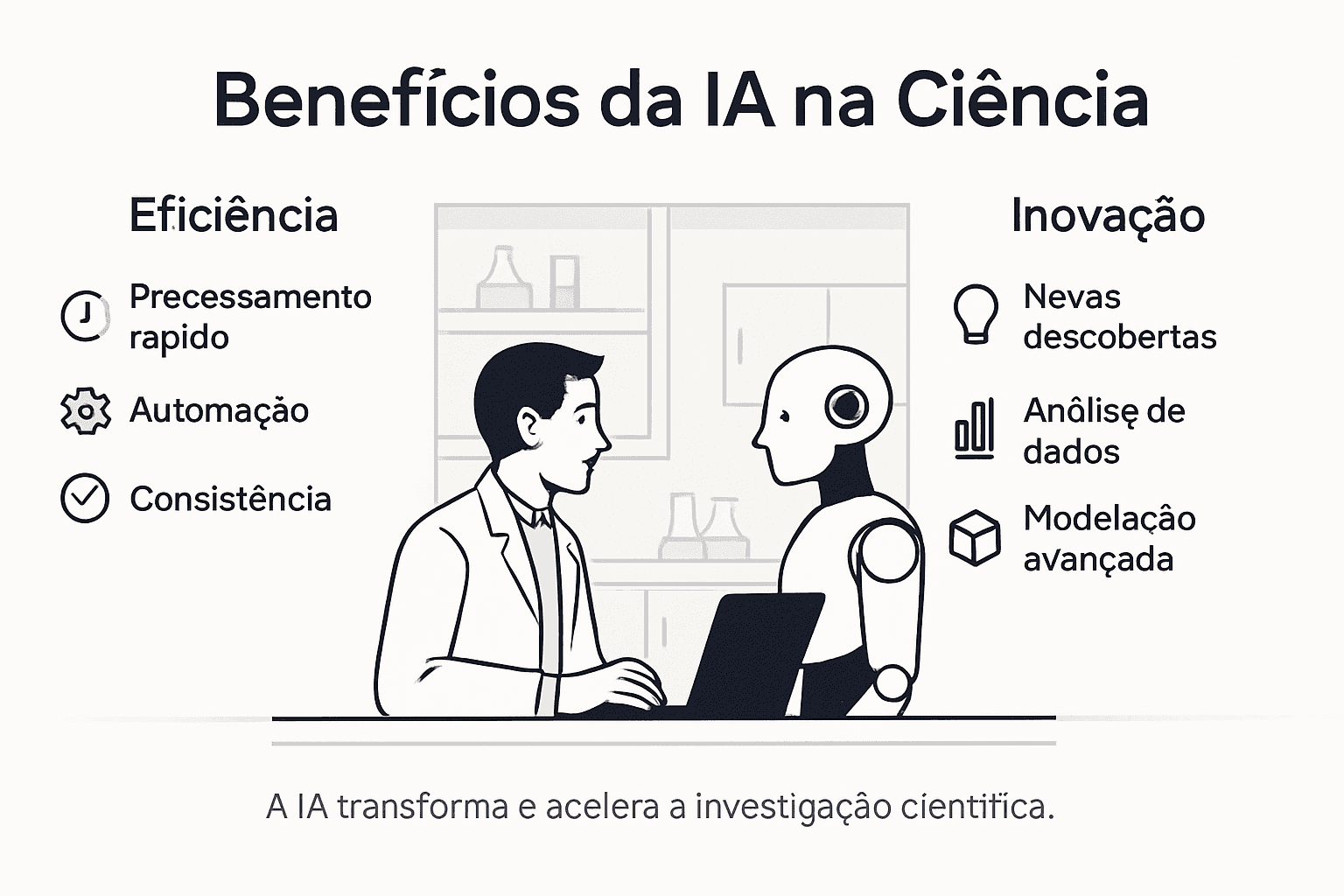 Infografia: como a inteligência artificial está a revolucionar a ciência
