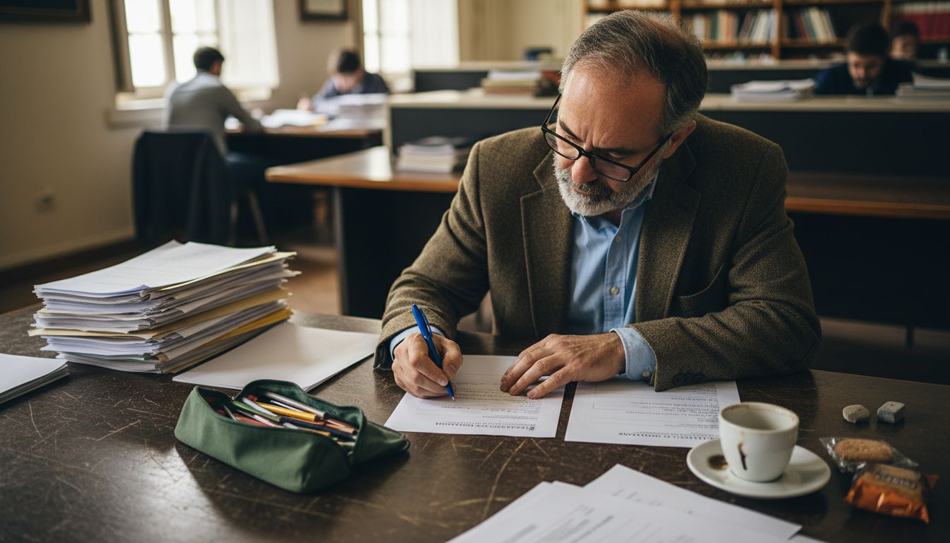 Professor a rever frases para torná-las mais claras