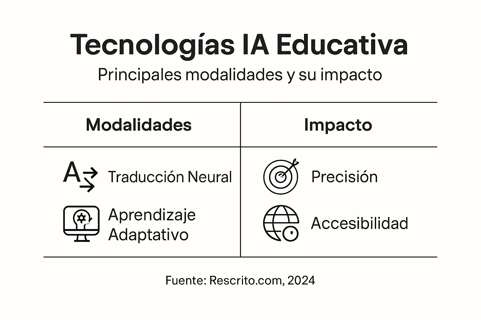Infografía sobre el papel de la inteligencia artificial en la educación y cómo está transformando el aprendizaje