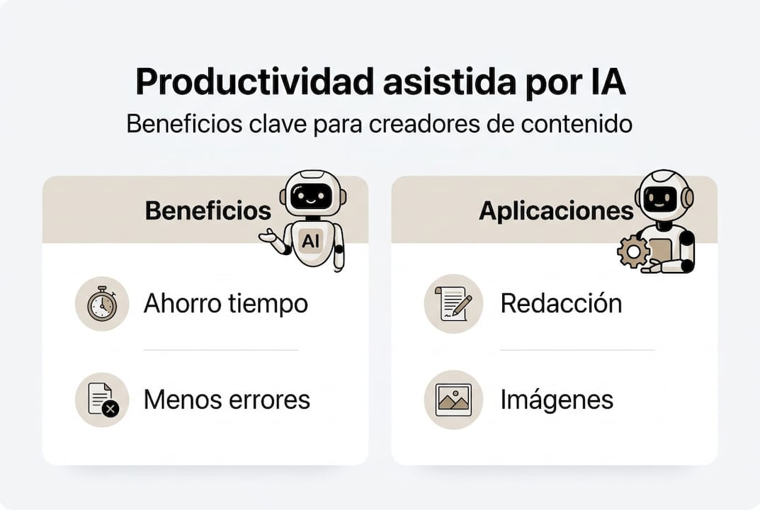Infografía: cómo la inteligencia artificial puede ayudarte a ser más productivo