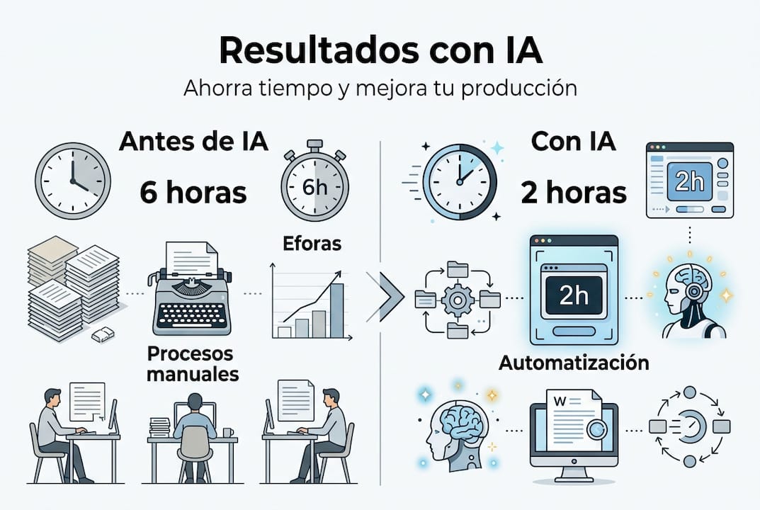 Infografía: cómo la inteligencia artificial te ayuda a ahorrar tiempo