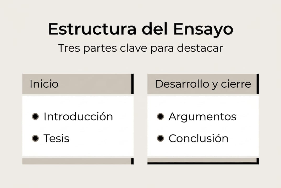 Infografía: ¿Cómo se organiza un ensayo académico?
