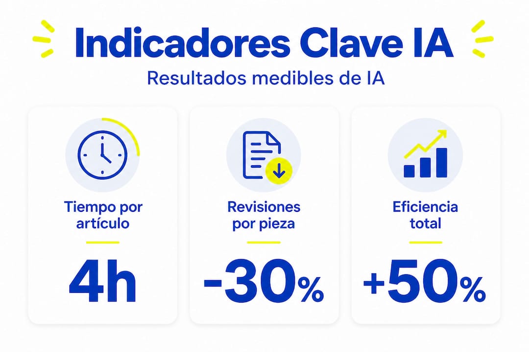 Indicadores clave para medir el rendimiento de la inteligencia artificial en la gestión de contenidos