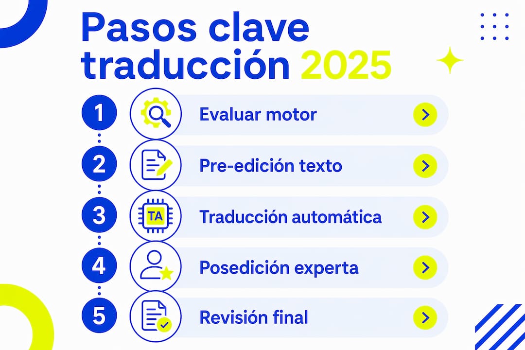 Infografía: los pasos esenciales para una traducción profesional en 2025