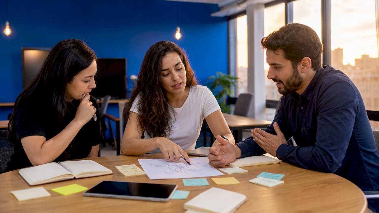 El equipo trabaja en conjunto para organizar y gestionar el contenido digital.