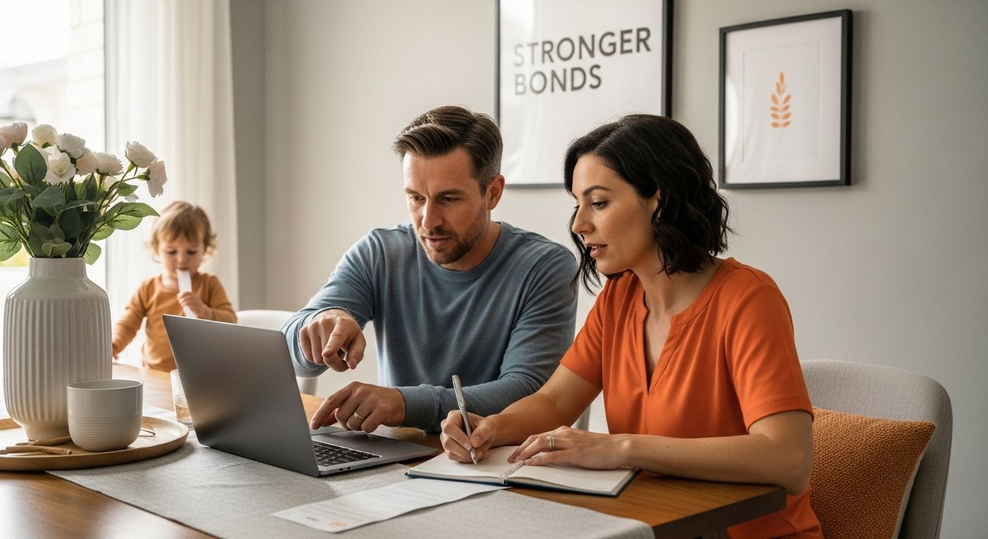 married couple planning finances