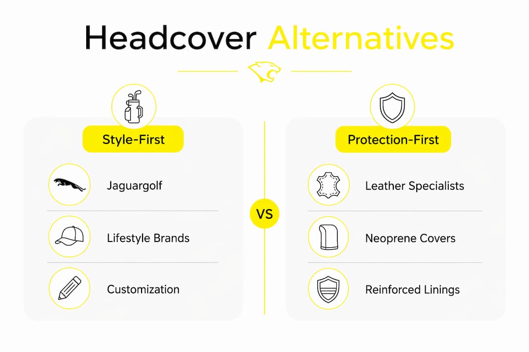 Infographic comparing headcover style and protection options