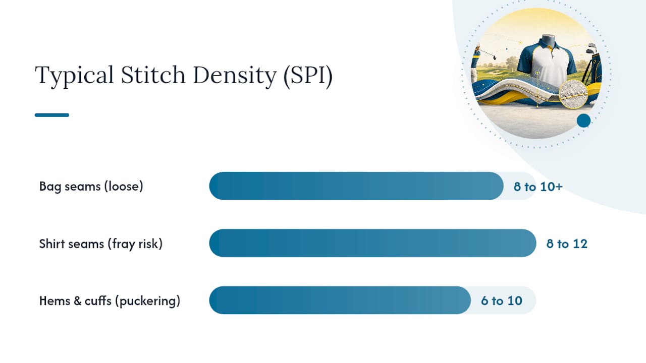 Diagram of SPI ranges and effects on golf gear durability