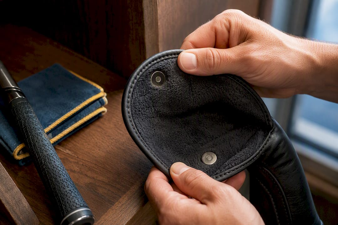 Fleece lining and magnetic closure detail