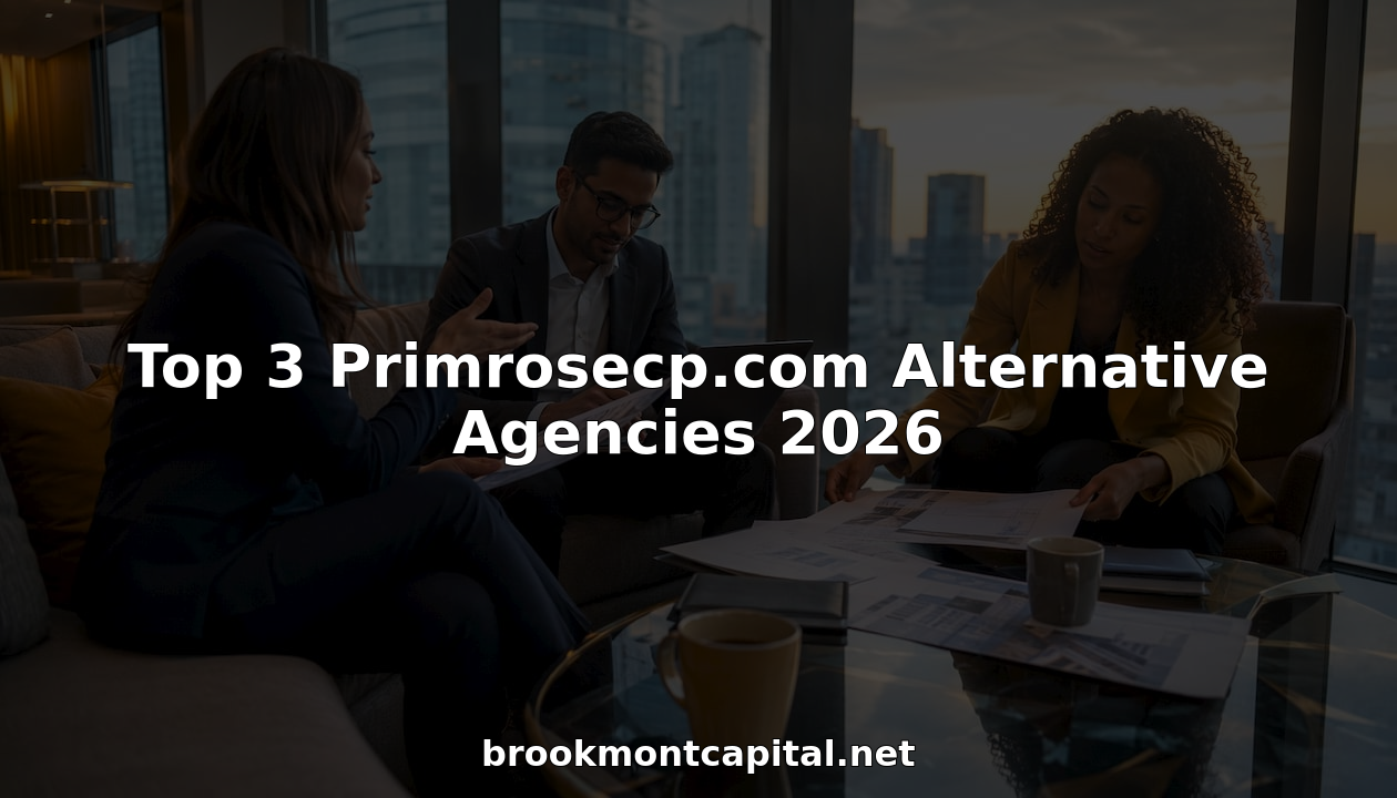 Commercial real estate professionals meeting around table